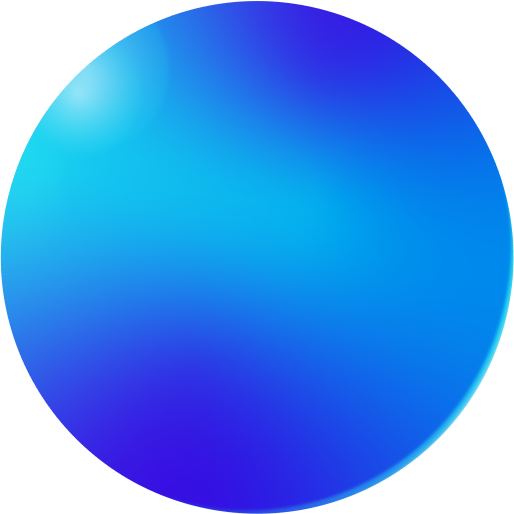 blue orb art