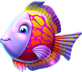 Purple fish from Gold Fish game