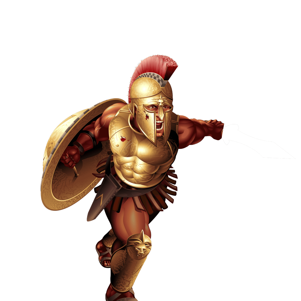 Spartan character from Spartacus game