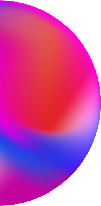 pink and blue orb art