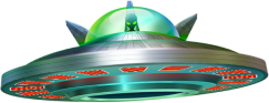 UFO from Invaders Megaways game